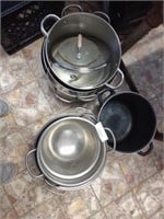 Stainless Steel pots assorted sizes