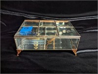 Handmade Beveled Glass Music Jewelry Box