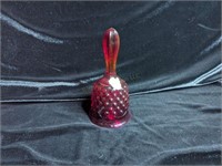 Red Glass Fenton Bell