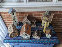 (10) Decorative Bird Houses