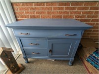 Antique Cabinet - Painted Blue