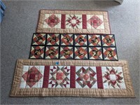 (2) Quilted Table Runners