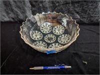 Clear Glass Daisy Bowl