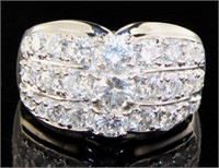 Platinum 3.01 ct Natural Diamond Ring