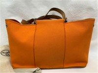 HERMES Orange Kabak Shoulder Bag