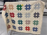 HAND STITCHED MONKEY WRENCH QUILT