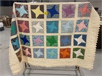 HAND STITCHED FRIENDSHIP STAR QUILT