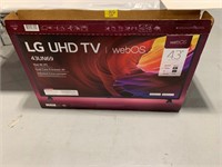 43" LG UHD TV W/ BOX