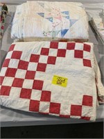 2 HAND STITCHED CUTTER QUILTS