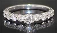 Platinum 1.00 ct Brilliant Natural Diamond Ring