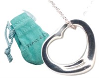 Tiffany & Co. Small Open Heart Necklace