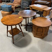 ROUND WOODEN CABINET, NICE WOODEN SPINDLE LEG