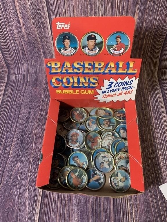 Lot of 50 Topps Baseball Coins w/Box