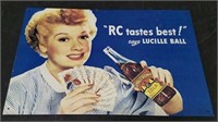 Vintage Lucille Ball "Lucy" RC Cola Metal Sign!