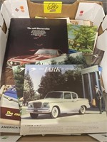 FLAT OF 1950'S & 1960'S CAR ADVERTISING BOOKLETS