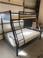 APPEARS TO BE LIKE NEW METAL FRAME BUNK BED W/