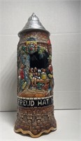 Vintage Auf Wiedersen German Musical Beer Stein!