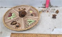 Decorative Plate w/ Mushrooms, etc