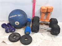 Hand Weights, Small Medicine Ball