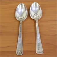 Whiting Oriana Solid Sterling Silver Serving Spoon