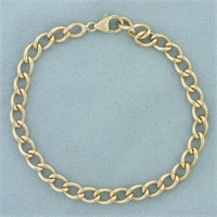 Curb Link Chain Bracelet in 14k Yellow Gold