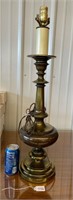 1960 Mid Century Brass Baluster Lamp