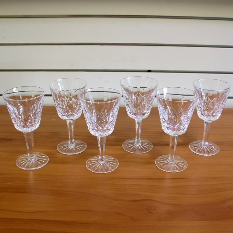 Waterford Lismore Claret Wine Glasses Set of 6