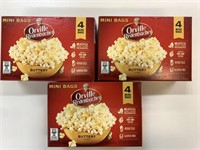 3x 4-43g Mini Bags Buttery Popcorn BB: 2/24