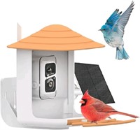 Smart Bird Feeder with Camera, Solar Panel 1080P H