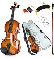 Kmise, 4/4 Full Size, Acoustic Violins Solid Wood