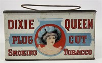 Rare Dixie Queen Cut Plug Lunch Pail Tobacco Tin