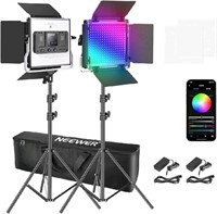 Neewer 2 Packs 530 RGB Led Light with APP Control,