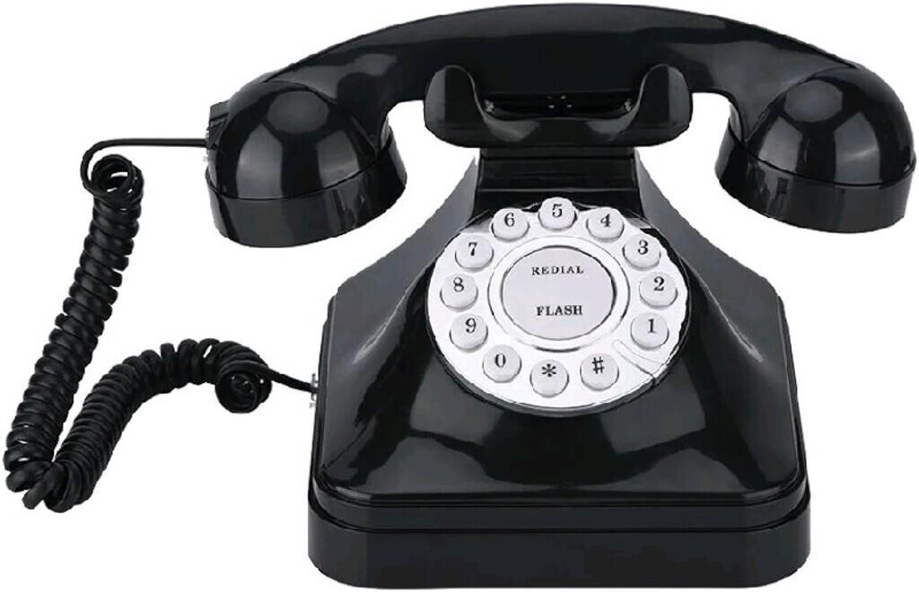 Retro Landline Phone,Vintage Multi Function Wire L