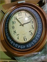 Maple leaf Wooden vintage wall clock, 27", Model 5