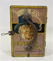 Passing Show Cigarettes Store Counter Handled Tin