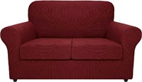 MAXIJIN, LoveSeat Couch SlipCover, 57"-70"W, Wine