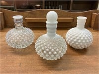Vintage Moonstone Decanters & Stopper