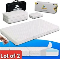 Lot of 2, Sleepah, Pack and Play Mattress, Foldabl