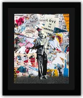 Mr. Brainwash- Original Mixed Media on Deckled Edg