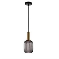 MZSUS 5.03'' Glass Pendant Light,Gold Copper Penda