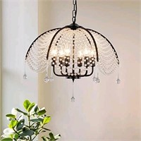 Jaycomey Crystal Chandelier, 6-Light Tassel Umbrel