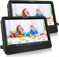 WONNIE 10.5 Portable Dual DVD Players with Two Mou