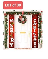 LOT of 39, Merry Christmas Door Banner for Front D