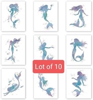 Lot of 10, CHDITB Graceful Movements Mermaid Water