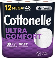 Cottonelle Ultra Comfort 12 Mega Rolls (48 REG)