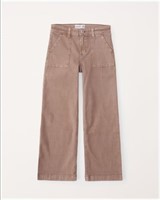 ABERCROMBIE KIDS- high rise wide leg jeans- 13/14
