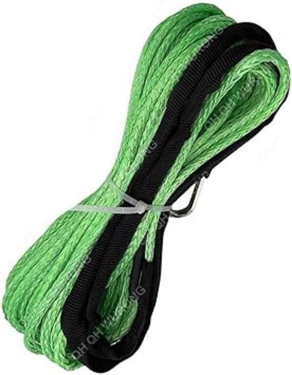 Synthetic Winch Rope 1/4" x 50' 8000lbs Durable