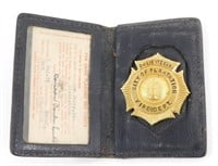 Vintage Fire Department Badge 2nd Lieutenant