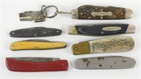 Lot of 7 Antique to Vintage Pocket Knives in