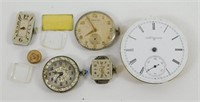 Lot of Vintage Wrist and Pocket Watch Movements